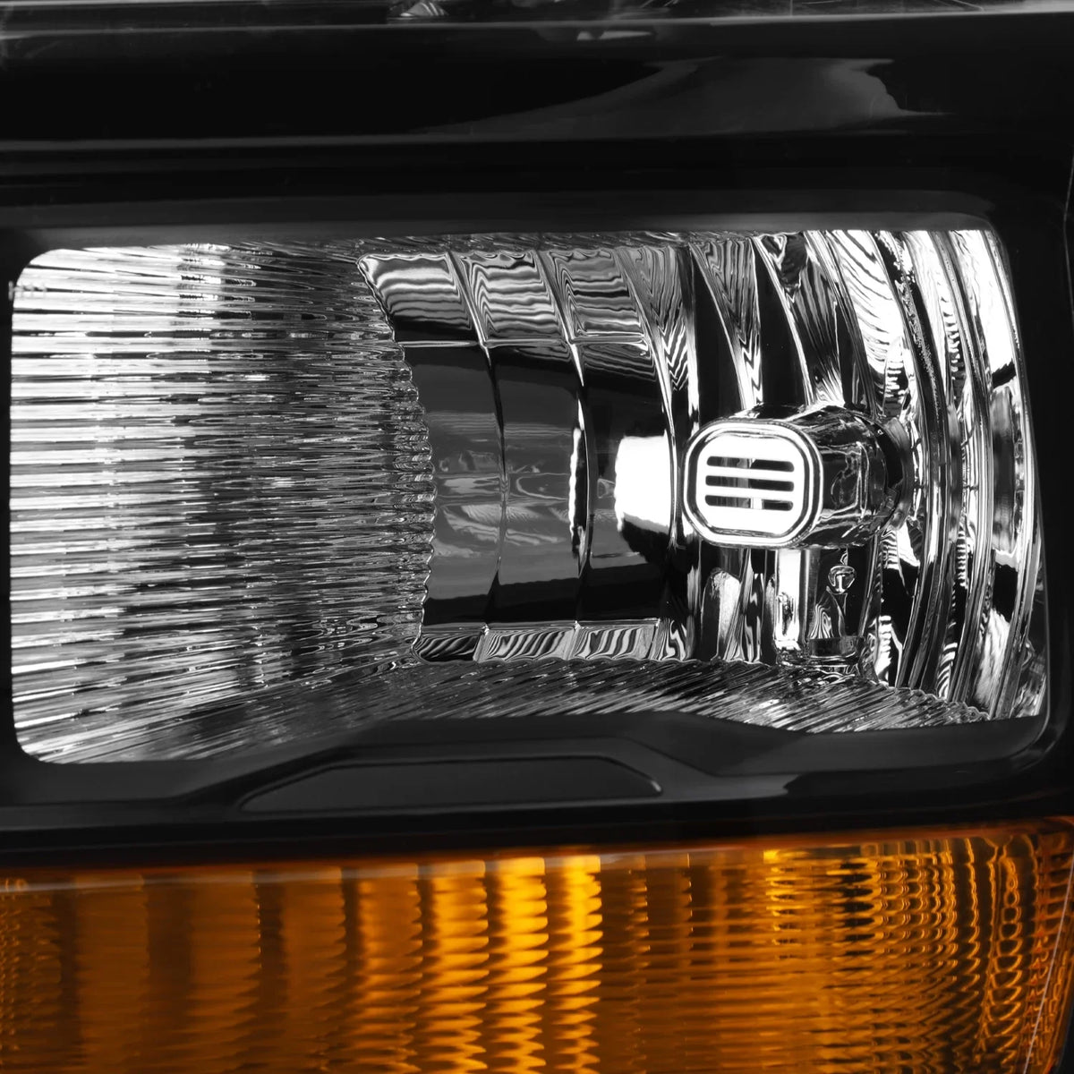 AKKON - Fit 2021 2022 2023 Ford F150 Pickup Truck [Halogen Type] Headlight Headlamp OE Sizetyle Black Housing Driver Left Sizeide