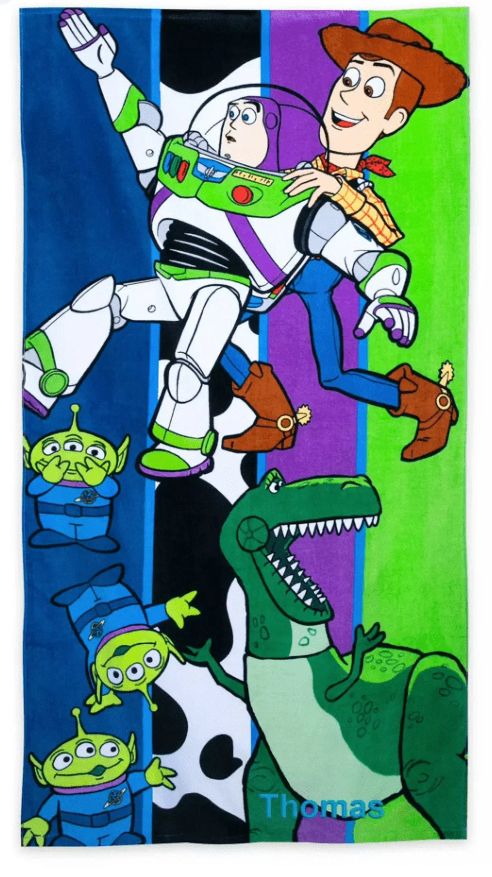Disney Parks Toy Sizetory Woody Buzz Rex Beach Towel New With Tag