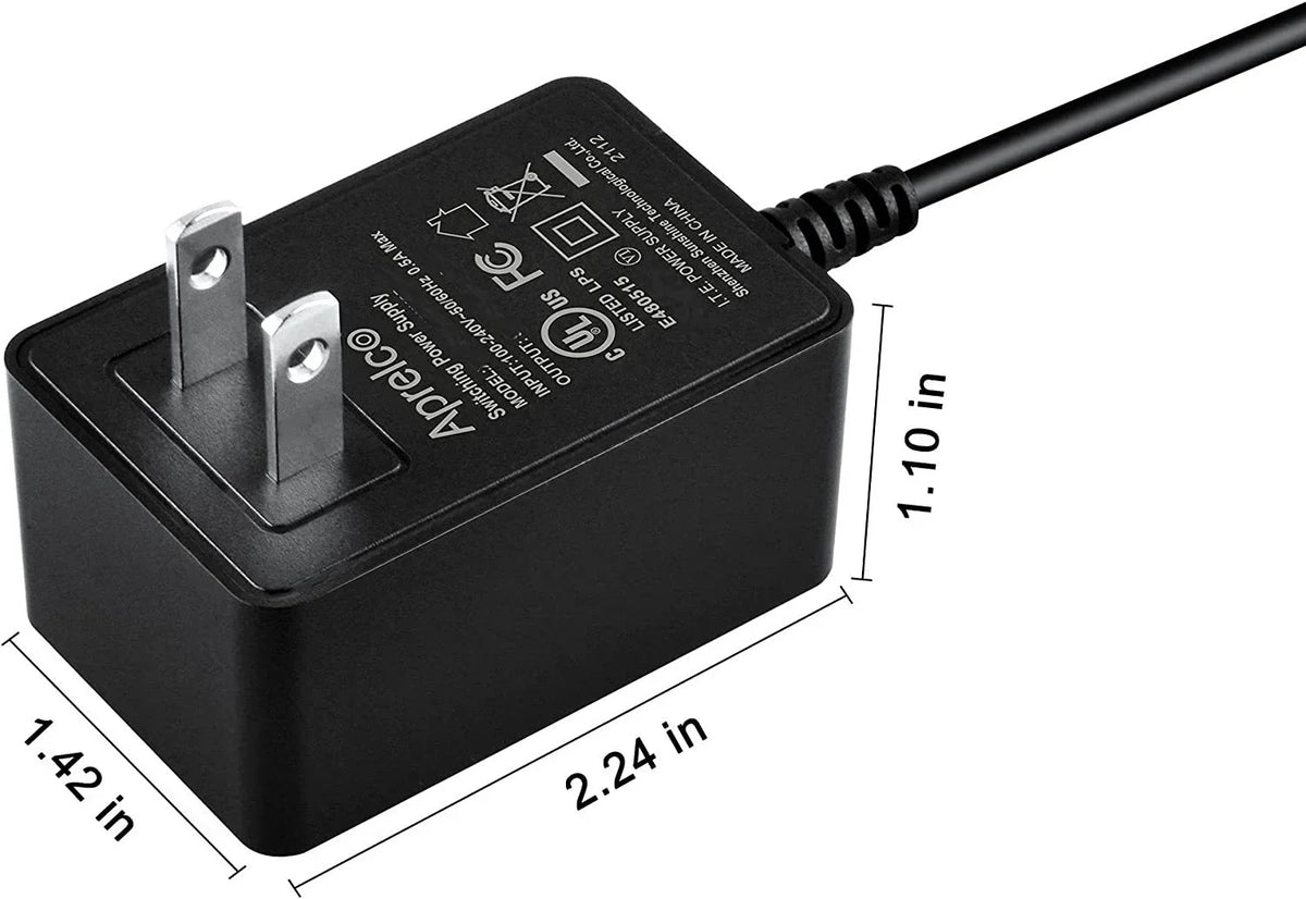 Aprelco UL Listed AC-DC Adapter for AFG Fitness Sizeport 2.5AE 3.5AE 5.5 Ellipticals Power Sizeupply