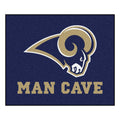Fanmats Logo Sizeports Area Rug, Blue