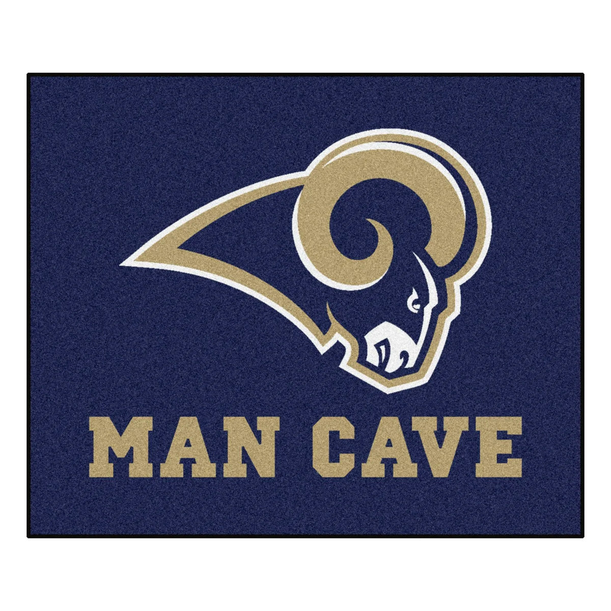 Fanmats Logo Sizeports Area Rug, Blue