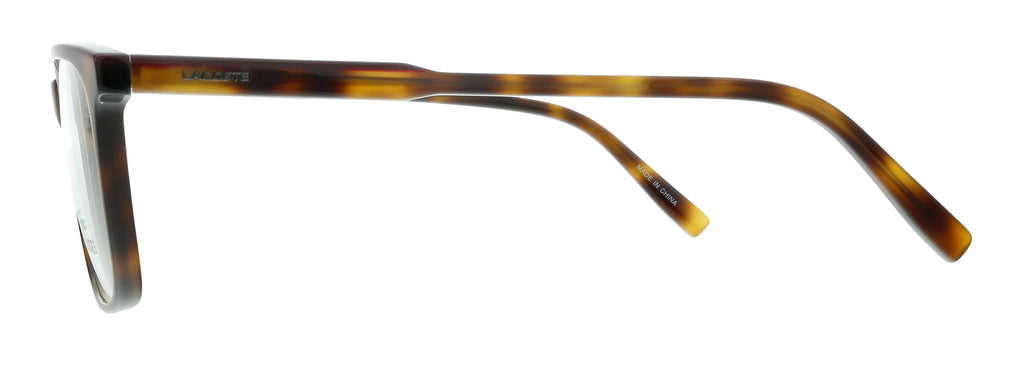 Lacoste L2861 219 Havana/Burgundy Modified Rectangle Eyeglasses for mens