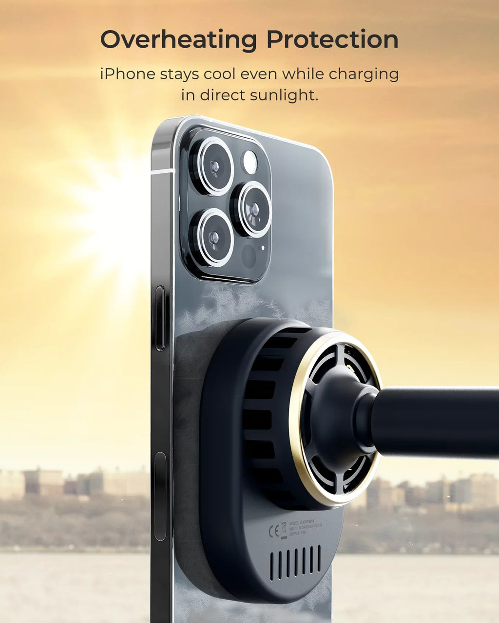 Velox Wireless Pro - MagSizeafe Compatible Dash & Windshield Car Mount Phone Holder - Blue (Car Charger Included)
