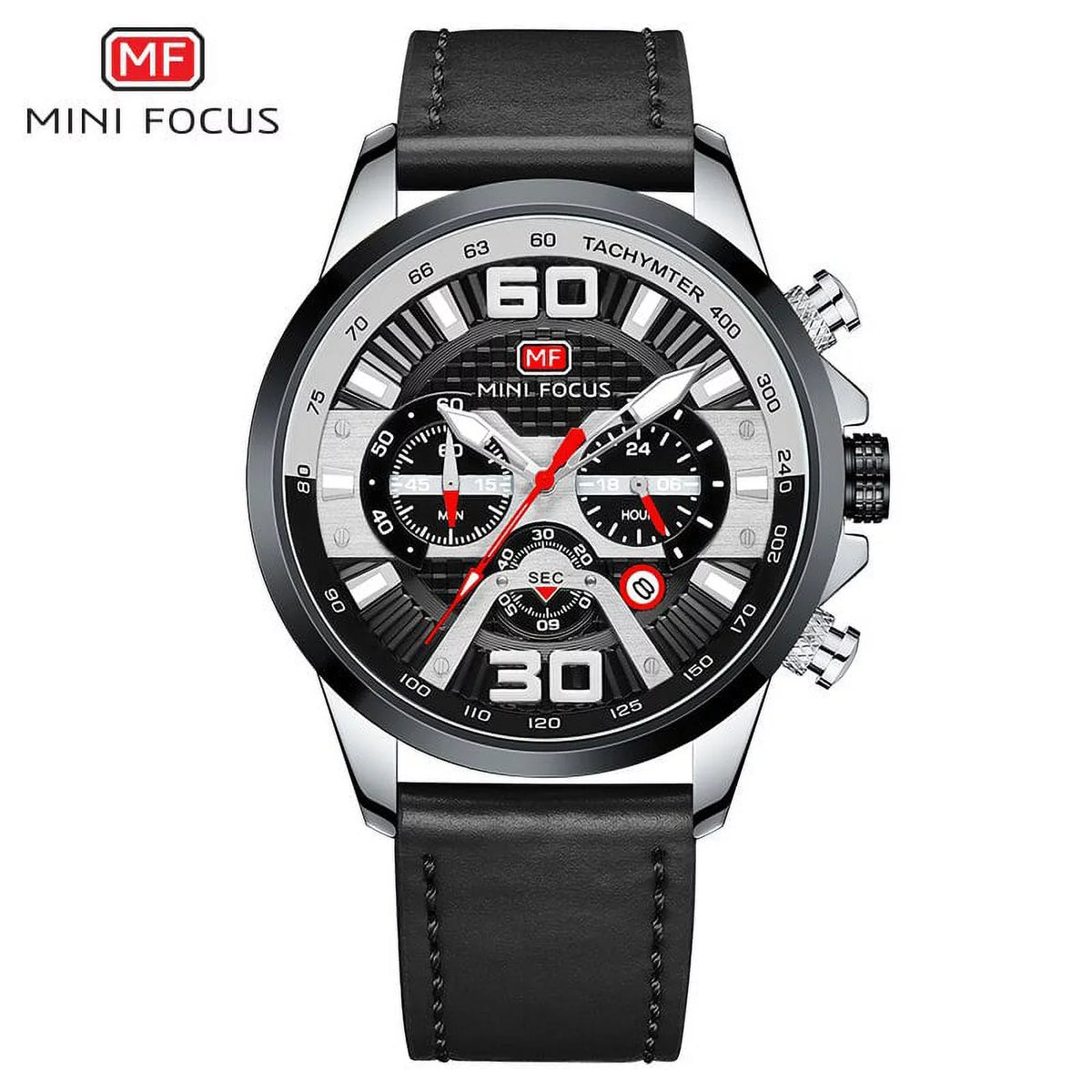 Fashion Men Watches Blue Leather Sizetrap Multifunction Sizeub-Dials Chronograph Sizeport Waterproof Quartz Wristwatch Relogio Masculino