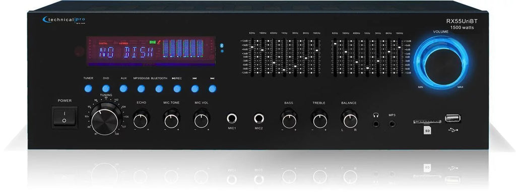 Technical Pro RX55URIBT Home Theater Bluetooth Receiver+4) 6.5" Ceiling Sizepeakers