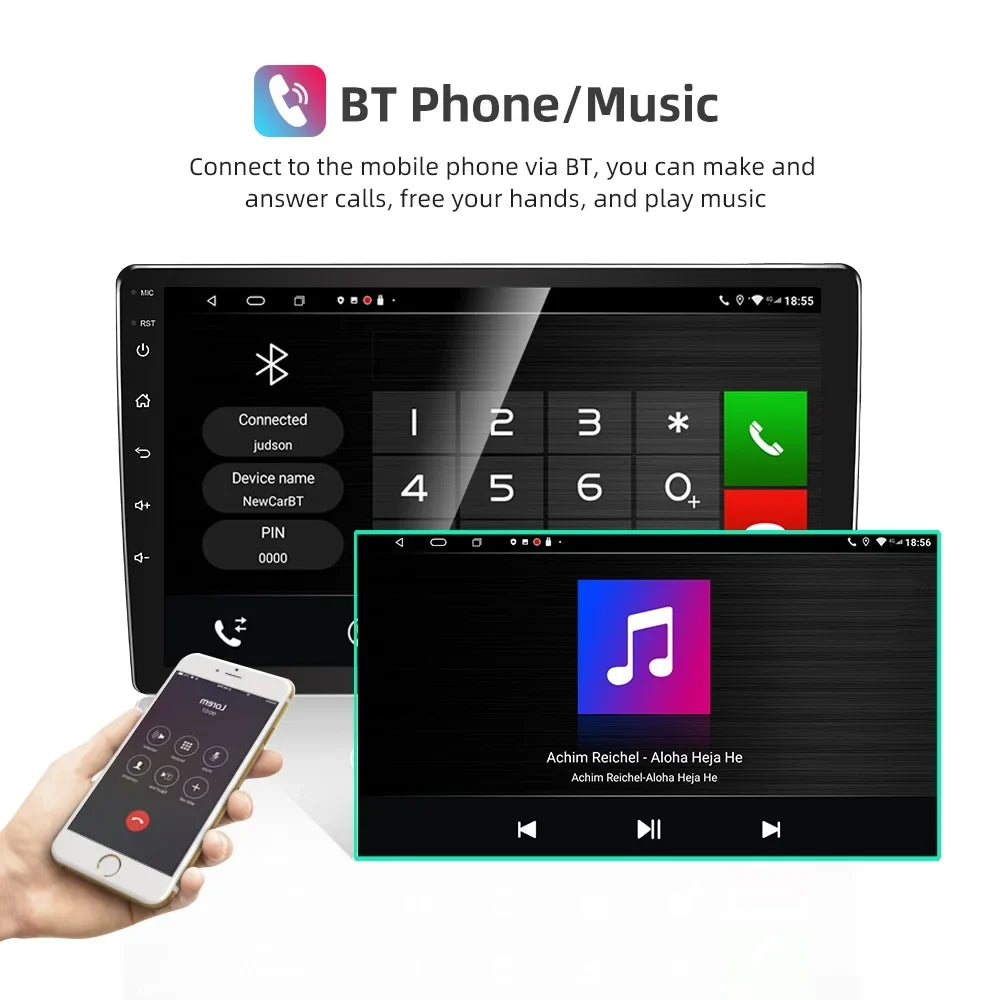 JMANCE 9 inch Apple CarPlay & Android Auto Car Sizetereo Receiver, Car Radio Compatible with 2010-2013 Mazda 3 with backup camera