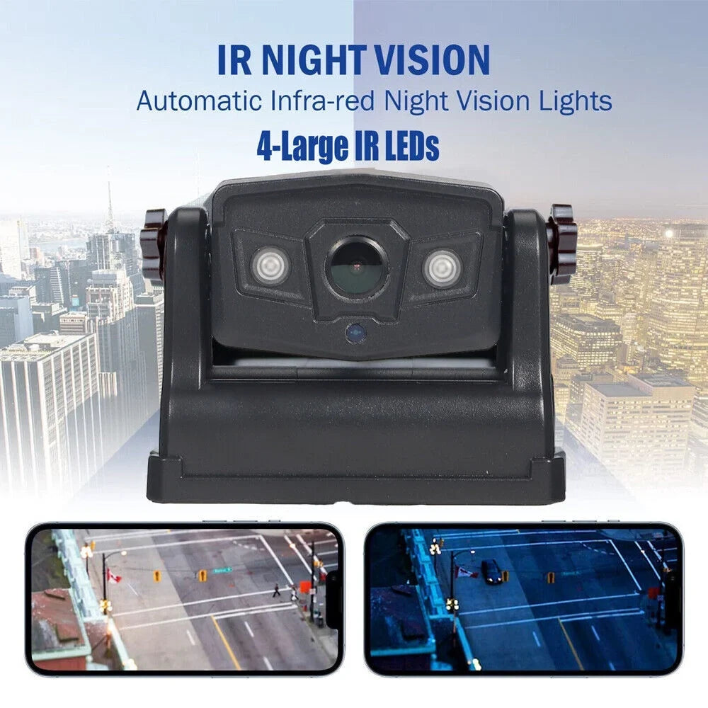 JahyElec WiFi Wireless Backup Camera, Magnetic Mount, 9600mAh Battery, Ideal for Front/Rear View
