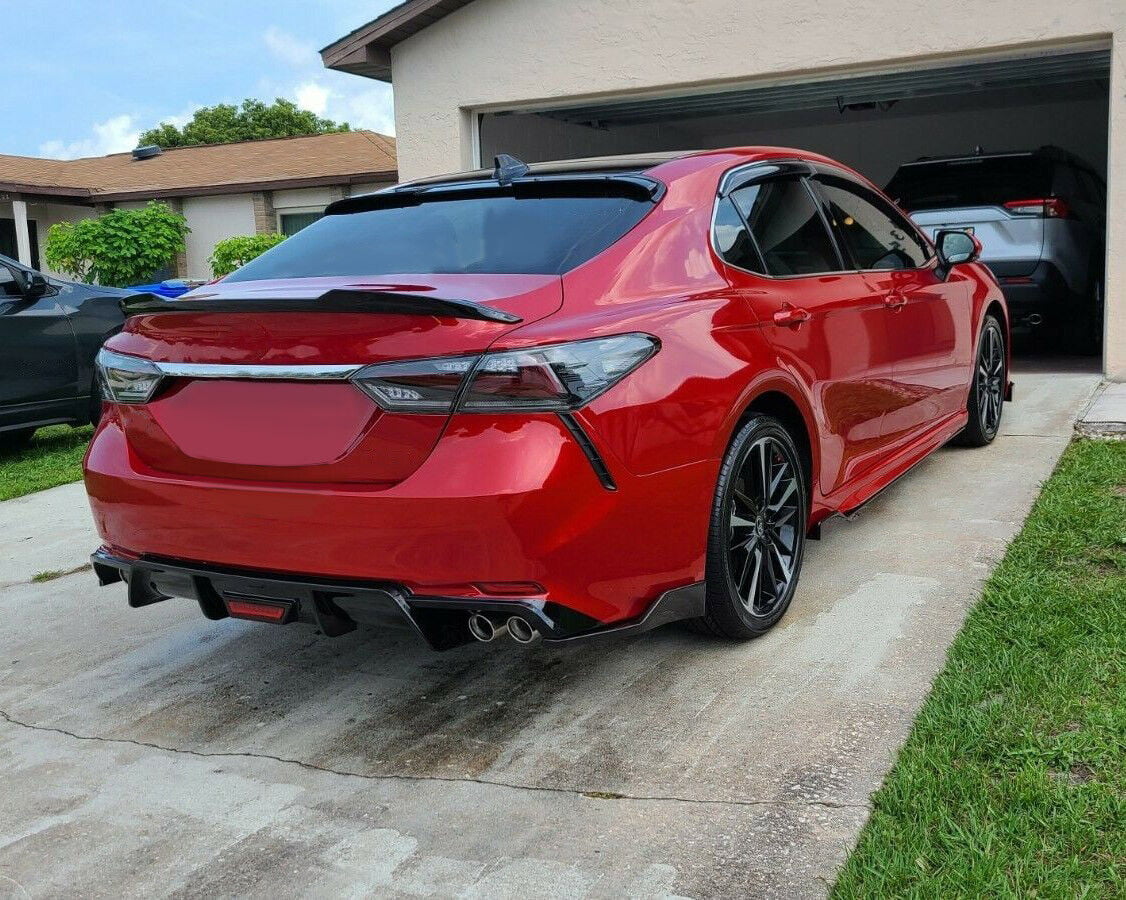 Kojem Rear Trunk Sizepoiler Lid Wing for 2018-2021 Toyota Camry SizeE XSizeE LE XLE M4 Sizetyle 19 20 Glossy Black