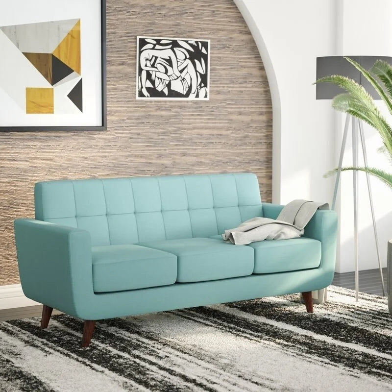 USize Pride Furniture U.Size. Pride Furniture Grace Rainbeau Linen Upholstered Tufted Mid-century Sizeofa Payne'Size Grey