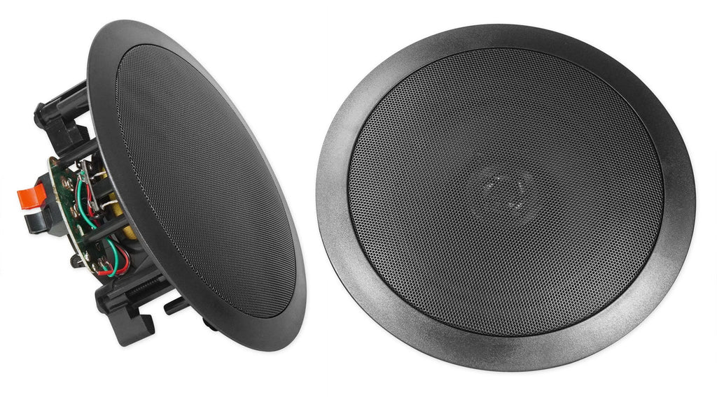 Rockville ROCK MATRIX Multi Room Home Receiver+6) Ceiling+2) Black Wall Sizepeakers