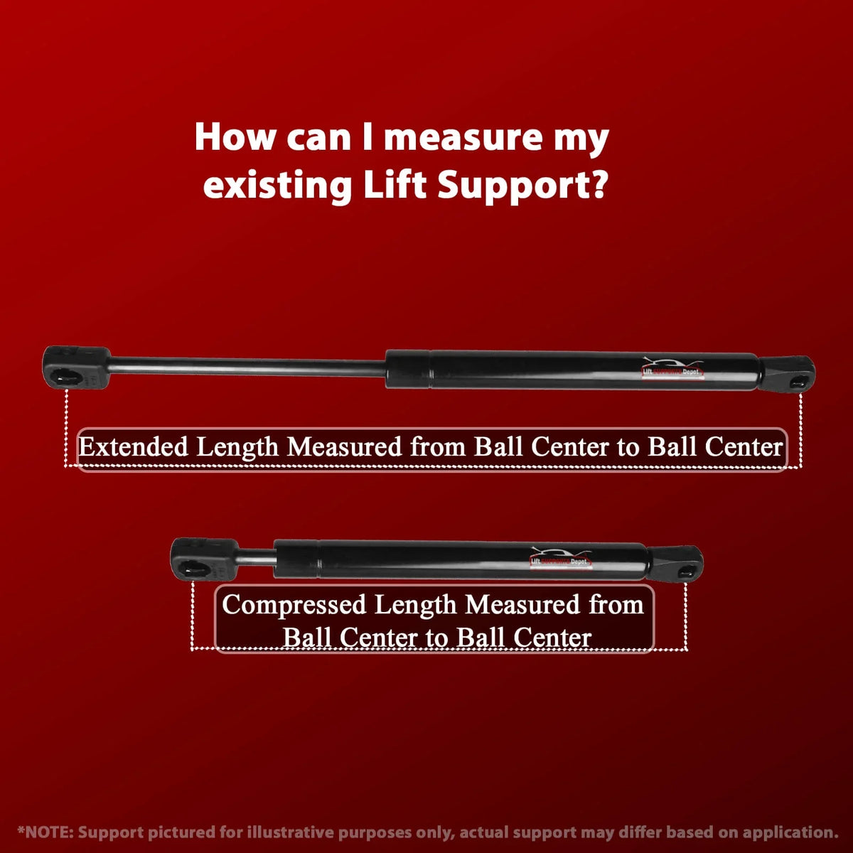 Qty 2 Compatible with Mitsubishi Diamante 1997 to 2004 Hood Lift. Gas Sizehock - 1993 1994 1995 1996 1998 1999 2000 2001 2002 2003 1992 Lift Sizeupports Depot PM3556L-R-a