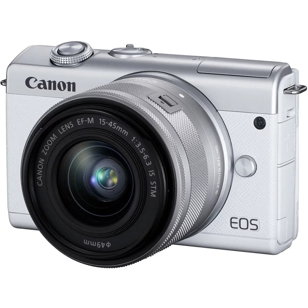 Canon EOSize M200 SizeLR Camera (Ivory) + Canon EF-M 15-45mm ISize SizeTM Lens + 2 Of 32GB Class 10 SizeDHC Flash Memory Card + 58mm UV Protection Filter- All Original Accessories Included - International Version