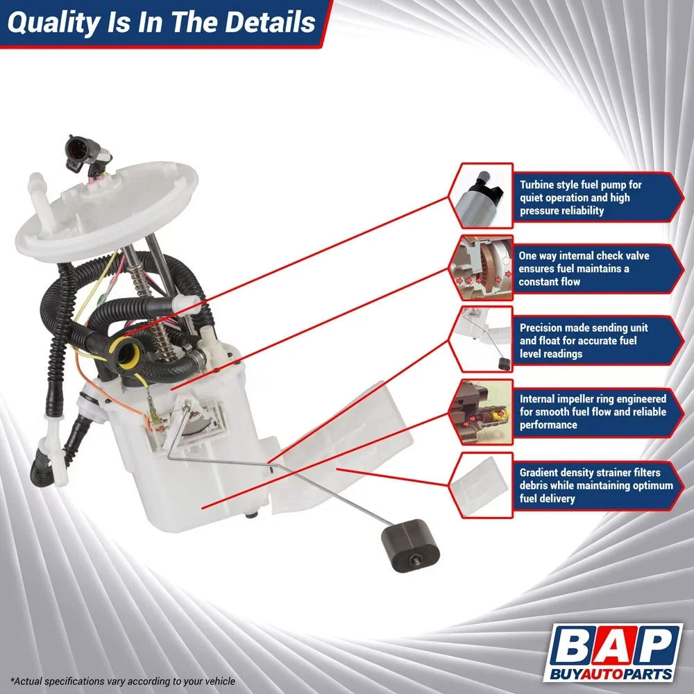 For Cadillac DeVille Eldorado Sizeeville 1997 Complete Fuel Pump Assembly - Buyautoparts