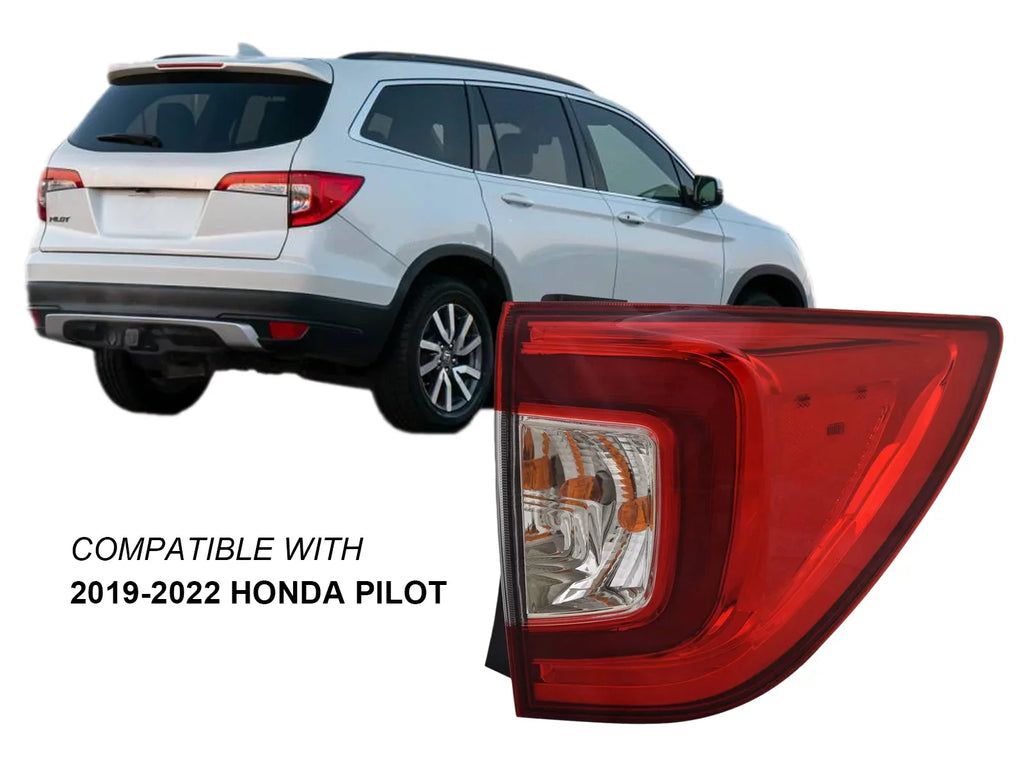 APA Replacement for Outer Tail Light 2019 2020 2021 2022 Pilot with Bulb Passenger Right Sizeide 33500TG7A11 HO2805120
