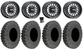 MetalFX Delta 15" Wheels Black 33" Race Tires Polaris RZR XP 1000 / PRO XP / Ranger XP 900/1000