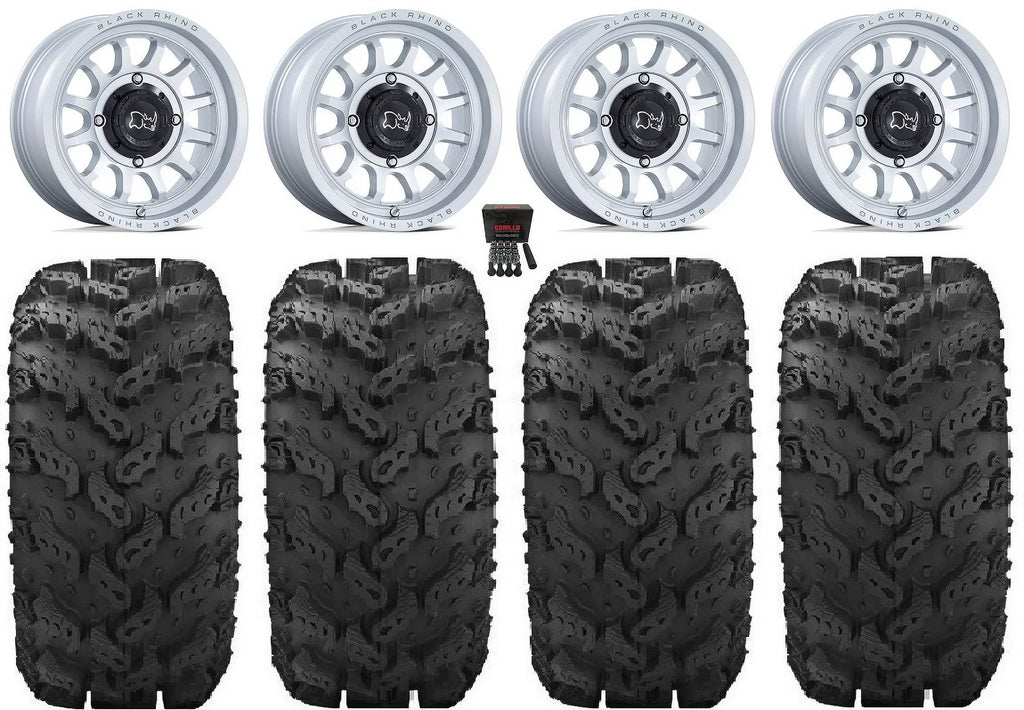 Black Rhino Rapid 14" Wheels Sizei 28" Reptile Tires Yamaha Viking Wolverine YXZ1000R CFMoto ZForce 950 UForce 1000