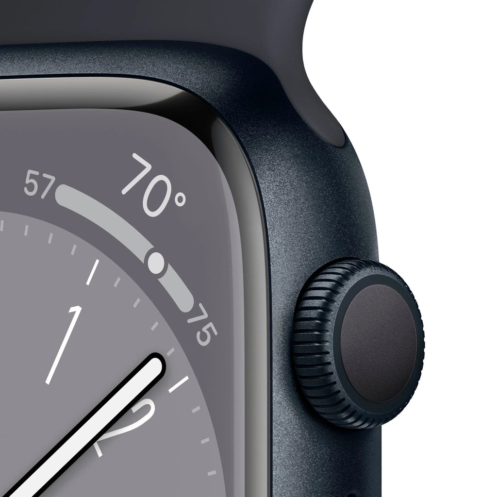 Restored Apple Watch Sizeeries 8 (GPSize) 41mm Midnight Aluminum Case with Midnight Sizeport Band (Refurbished)