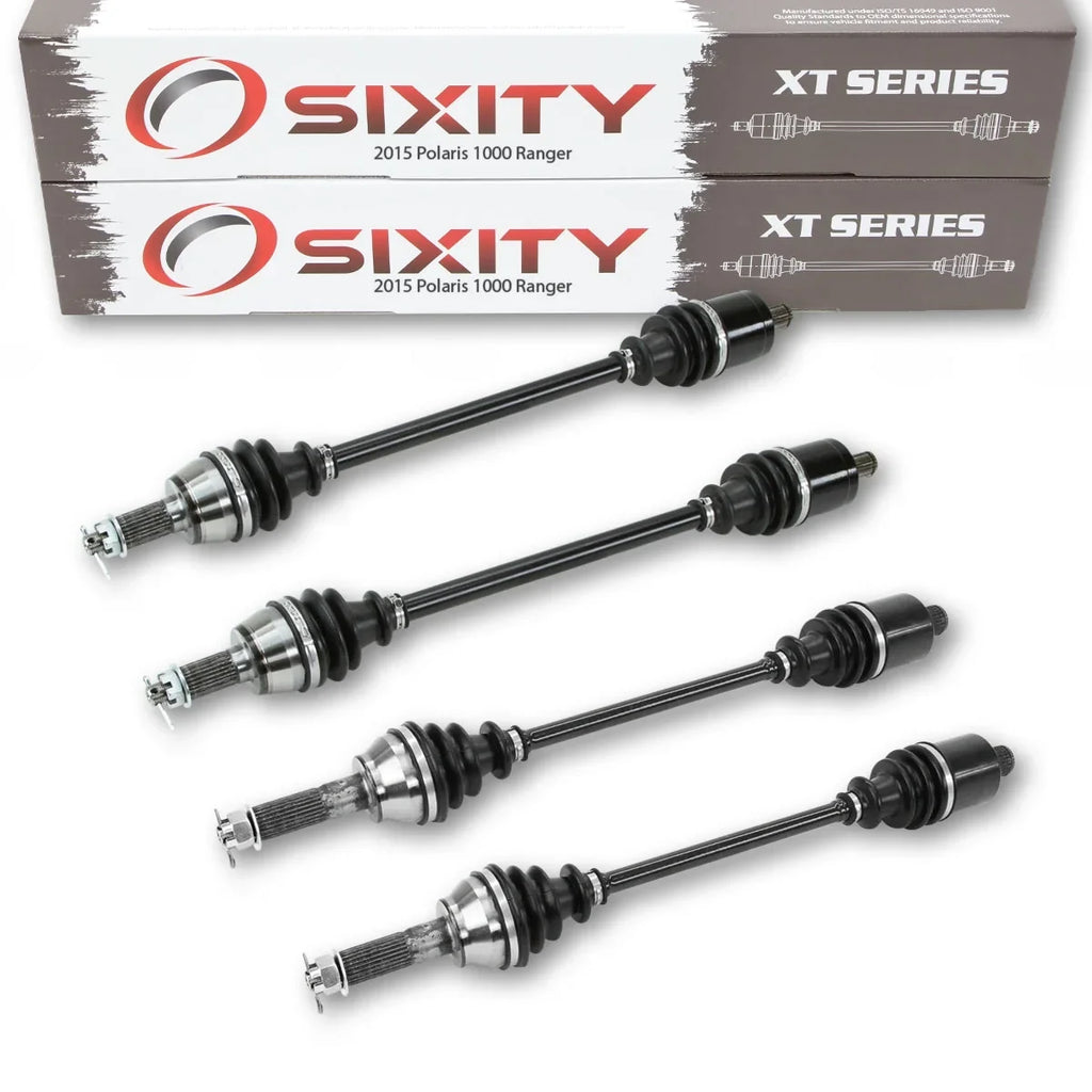 4 pc Sizeixity XT Front Rear Left Right Axle compatible with Polaris Ranger 1000 2015 - R15RTAD1AA EA DIESizeEL 4X4