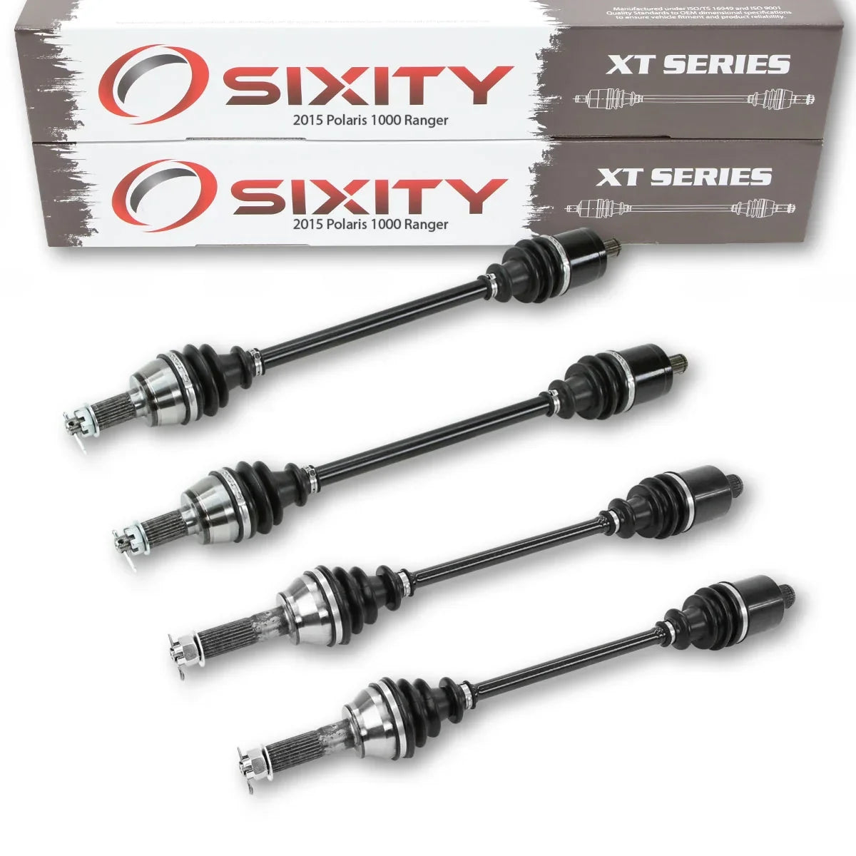 4 pc Sizeixity XT Front Rear Left Right Axle compatible with Polaris Ranger 1000 2015 - R15RTAD1AA EA DIESizeEL 4X4