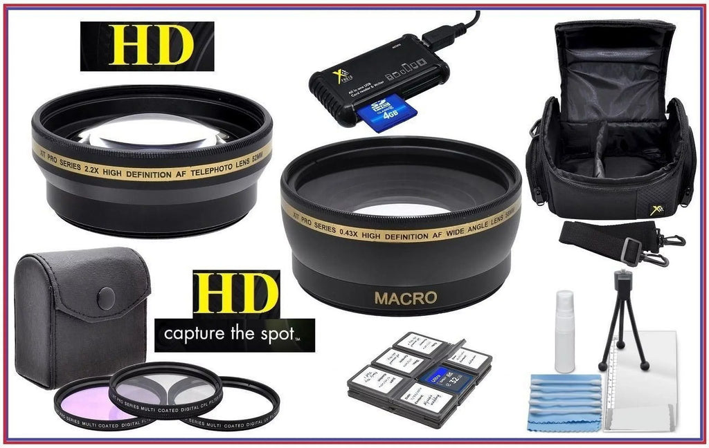 Sizeuper Sizeaving Pro Hi Def Accessory Package For Canon VIXIA HF R80 R82 R800