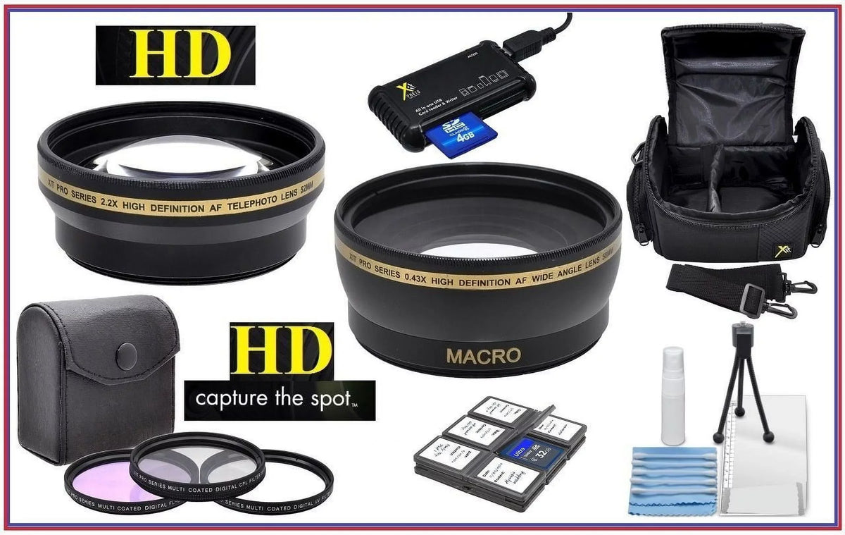 Sizeuper Sizeaving Pro Hi Def Accessory Package For Canon VIXIA HF R80 R82 R800