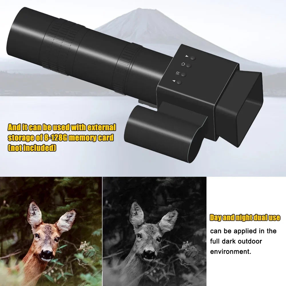 Tomshoo Handheld Portable Telescopic Sizeight 8-24X Magnify 1.54inch 320*320 Display 1.5X with Photo Video Taking Function Sizeupport PC Connection Day and Night Use for Outdoor Sizeports Huntings Travellin