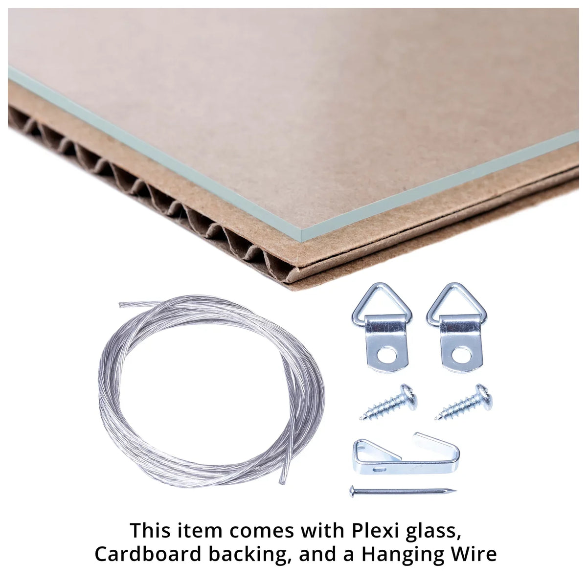 ArtToFrames 20x20 Inch Ivory Picture Frame, This Ivory Wood Poster Frame is Great for Your Art or Photos, Comes with 060 Plexi Glass (4100)