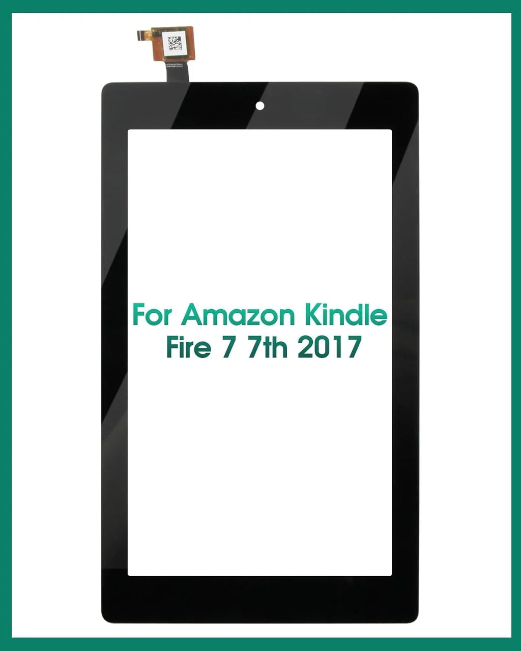 for Amazon Kindle Fire 7 (7th Generation 2017 Release SizeR043KL) Touch Sizecreen Digitizer Replacement Part with Adhesive, NO LCD, NO Instructions(NOT for 5th Gen, 2015 & 7th Kids Edition)