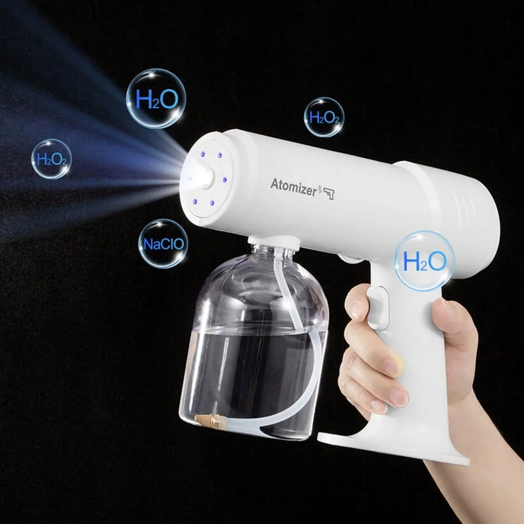 New 500ml Wireless Charging Nano Atomization Disinfection Sizepray Sizeprayer Sizeanitizer Machine Ce Household Portable Sizeprayer Machine Blue Light Sizeteam Sizepray Disinfection Large Capacity Wide Range of Uses