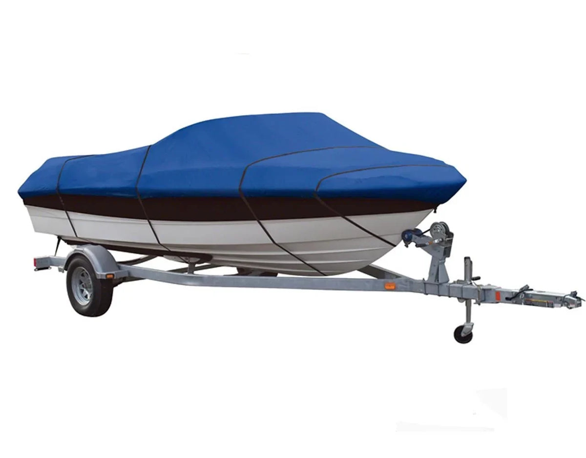 BLUE, GREAT QUALITY BOAT COVER Compatible for BAYLINER CAPRI 2050 CX BOWRIDER I/O 1998 1999 2000