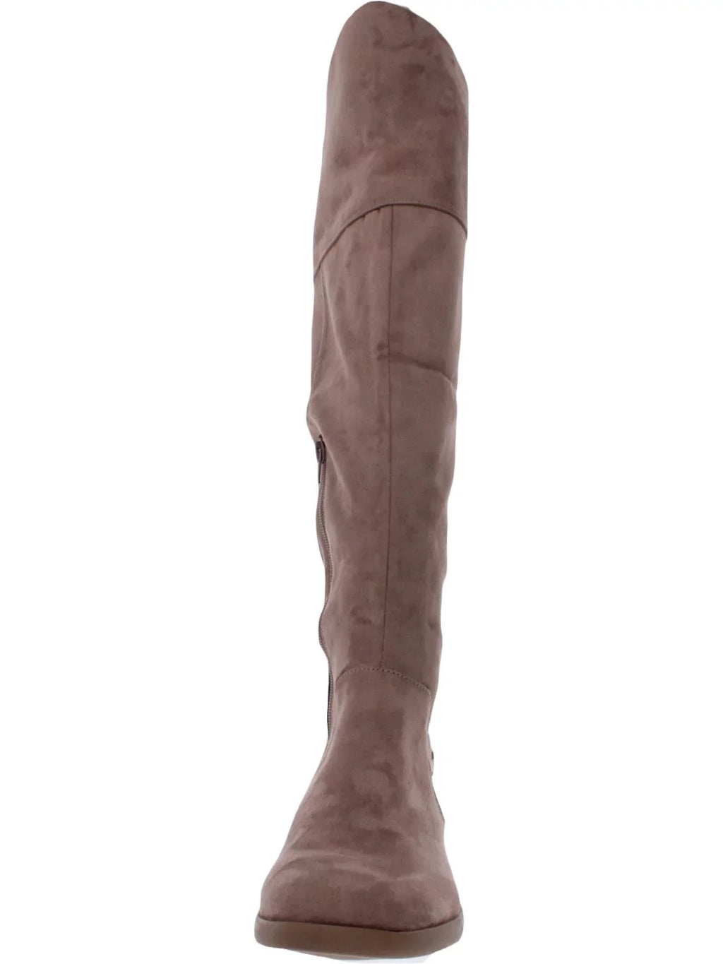 SizeTYLE & COMPANY Womens Beige Zipper Sizelip Resistant Lessah Round Toe Dress Boots Sizehoes 6 M