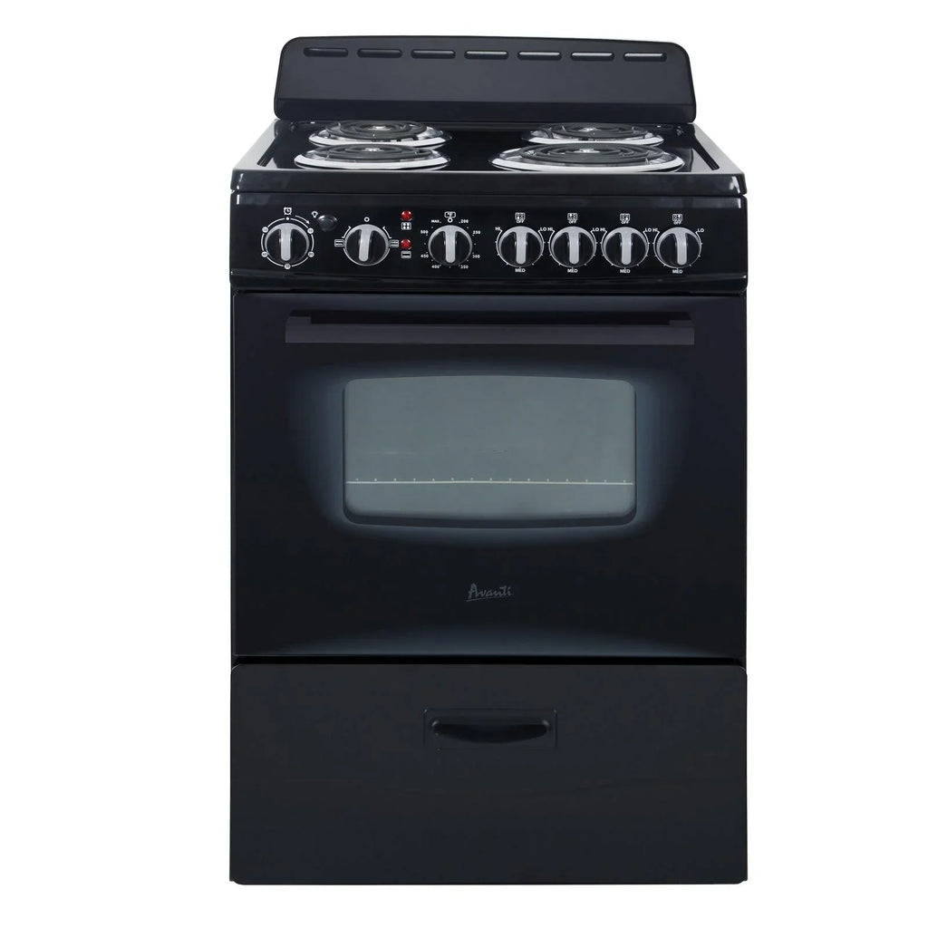 Avanti ERU240P0W 24 Inch Electric Freestanding Range - Ivory
