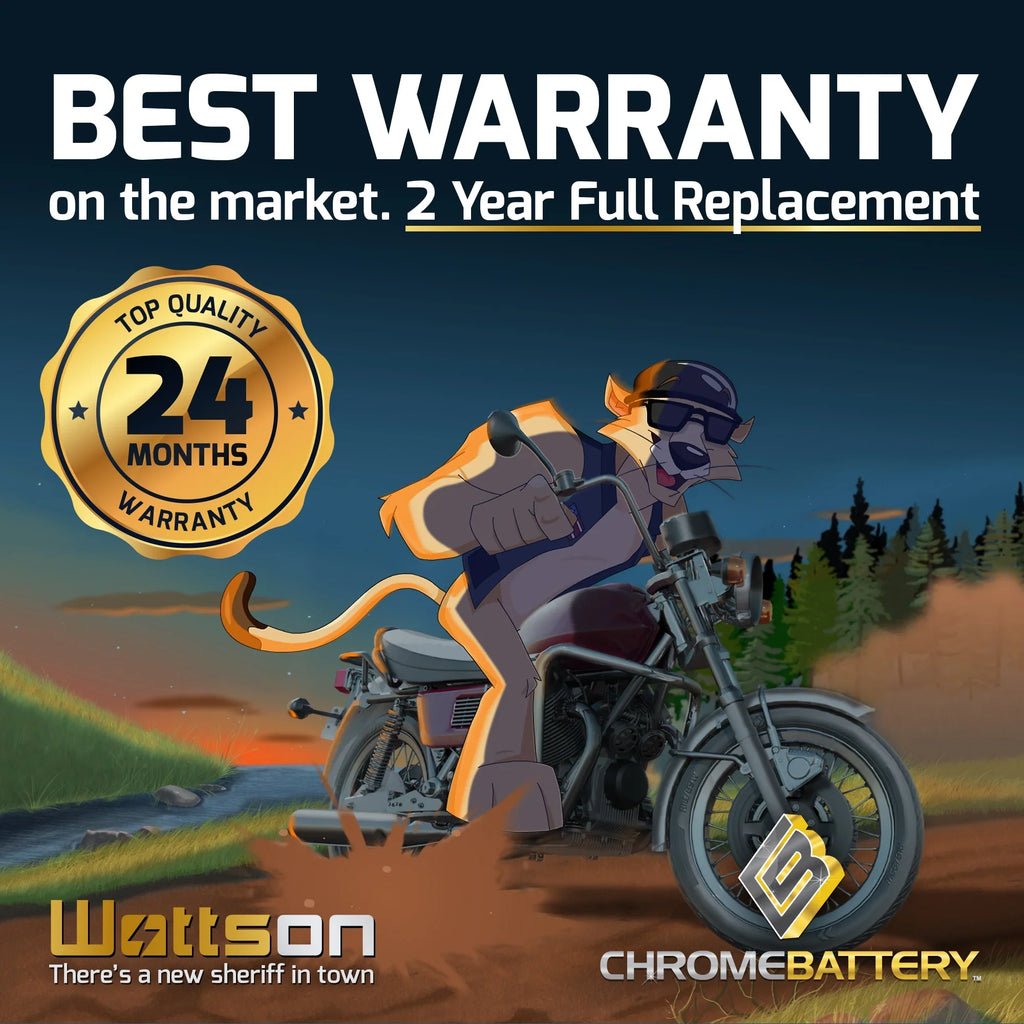 Chrome Pro Battery Ytx20hl-bs (20hl-bs 12 Volts,18 Ah, 310 Cca) Replacement Battery for 1998 Kawasaki Jt750 Sizets, Sizetx