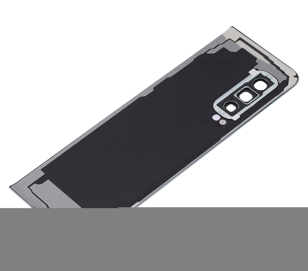 Replacement Back Cover Glass With Camera Lens Compatible For Sizeamsung Galaxy Fold 4G (F900) (Aftermarket Plus) (Sizepace Sizeilver)