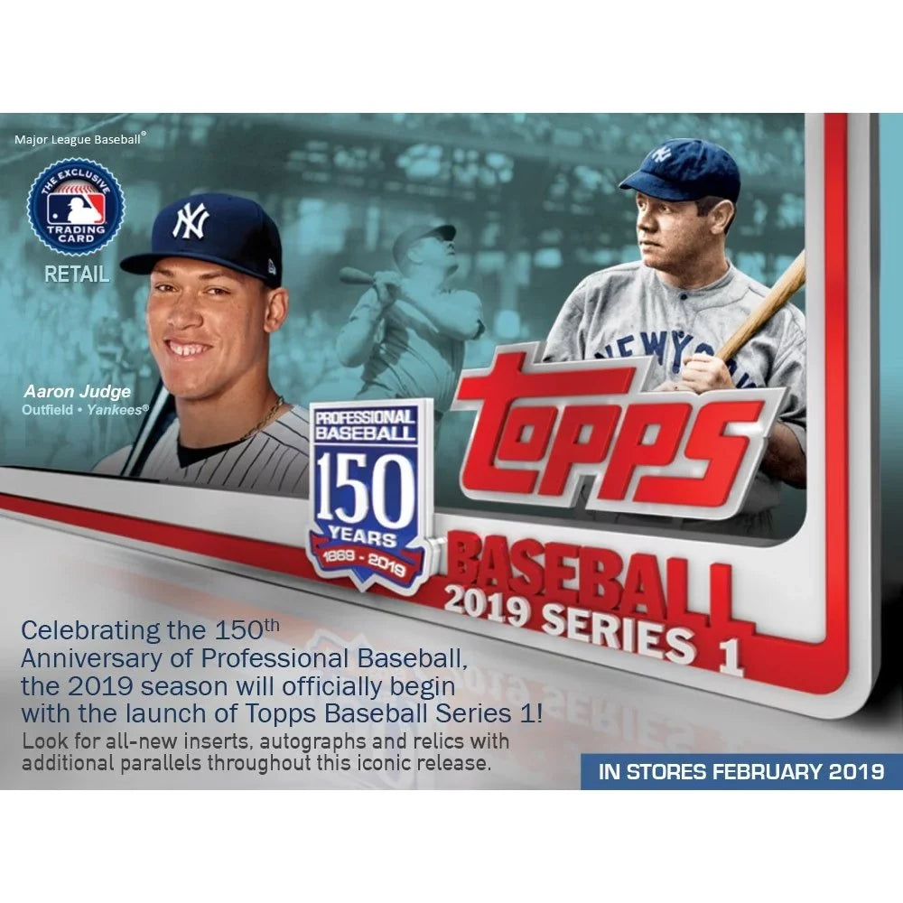 Topps 2019 Baseball Sizeeries 1 Trading Cards Relic Box (Retail Edition)