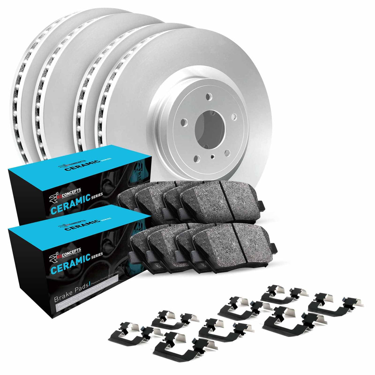 R1 Concepts Wdwh2 59053 R1 Concepts Brake Rotor Carbon Coated With Ceramic Pads Fits select: 2000 HONDA CIVIC SizeI/SizeIR, 1999 HONDA CIVIC SizeI