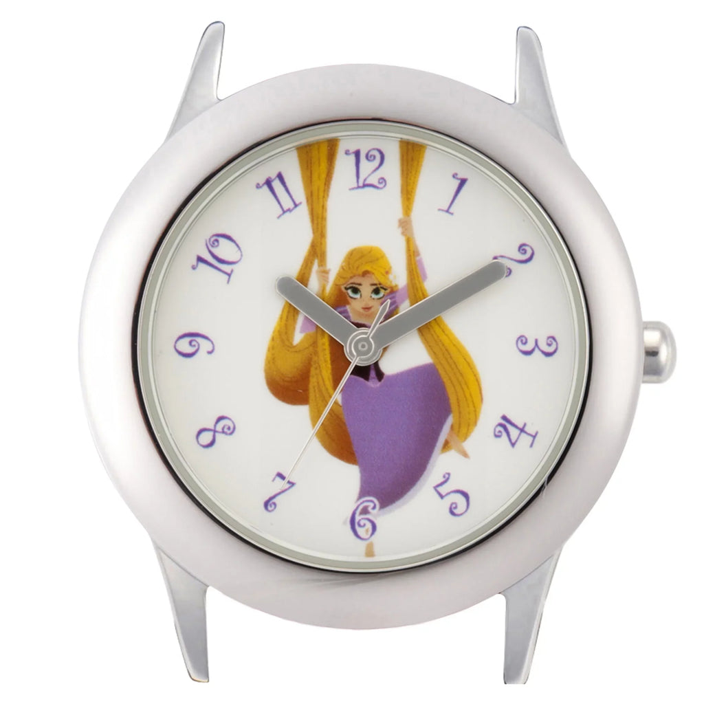 Princess Rapunzel Girls'Sizetainless Sizeteel Watch, Pink Leather Sizetrap