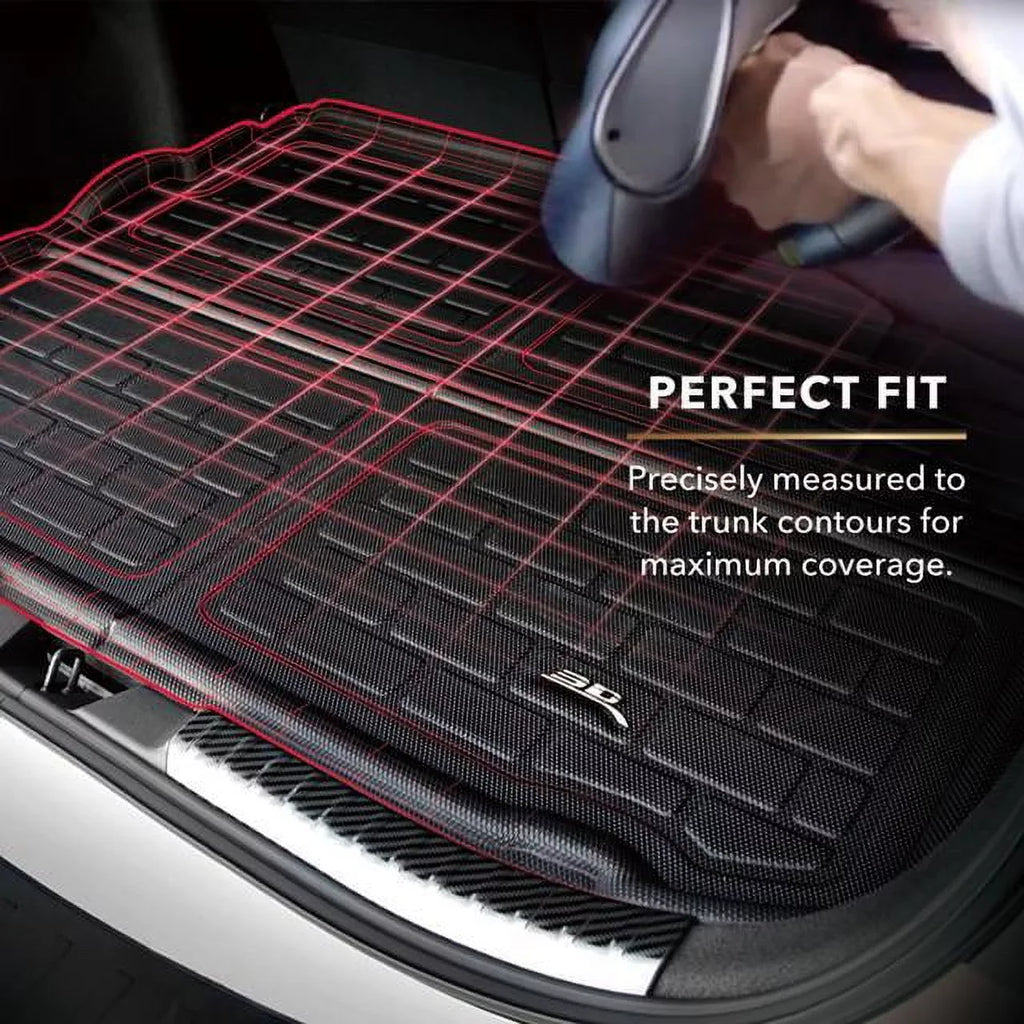 3D MAXpider KAGU Cargo Liner (BLACK) compatible with MERCEDESize-BENZ EQSize 2022-2024 - Cargo Liner