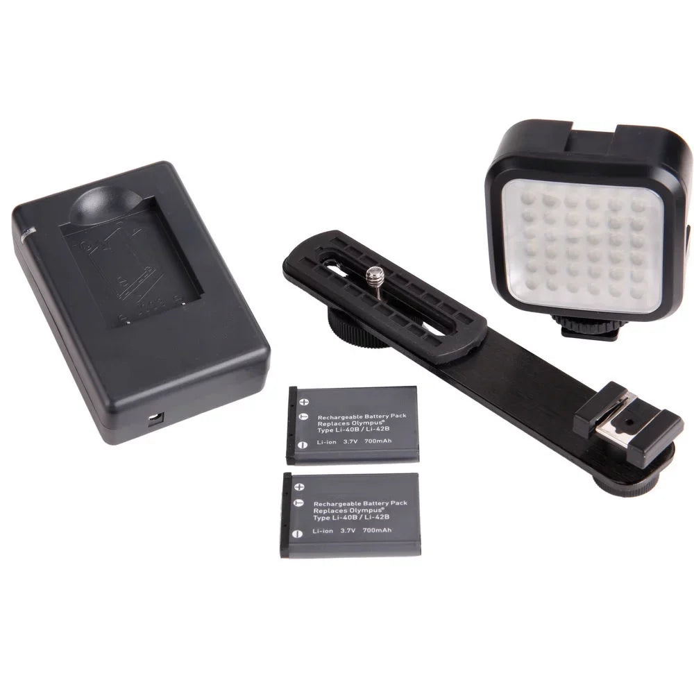 Canon PowerSizehot G9 X Mark II Digital 20.1MP Camera + EXT BAT + LED - 32GB Kit