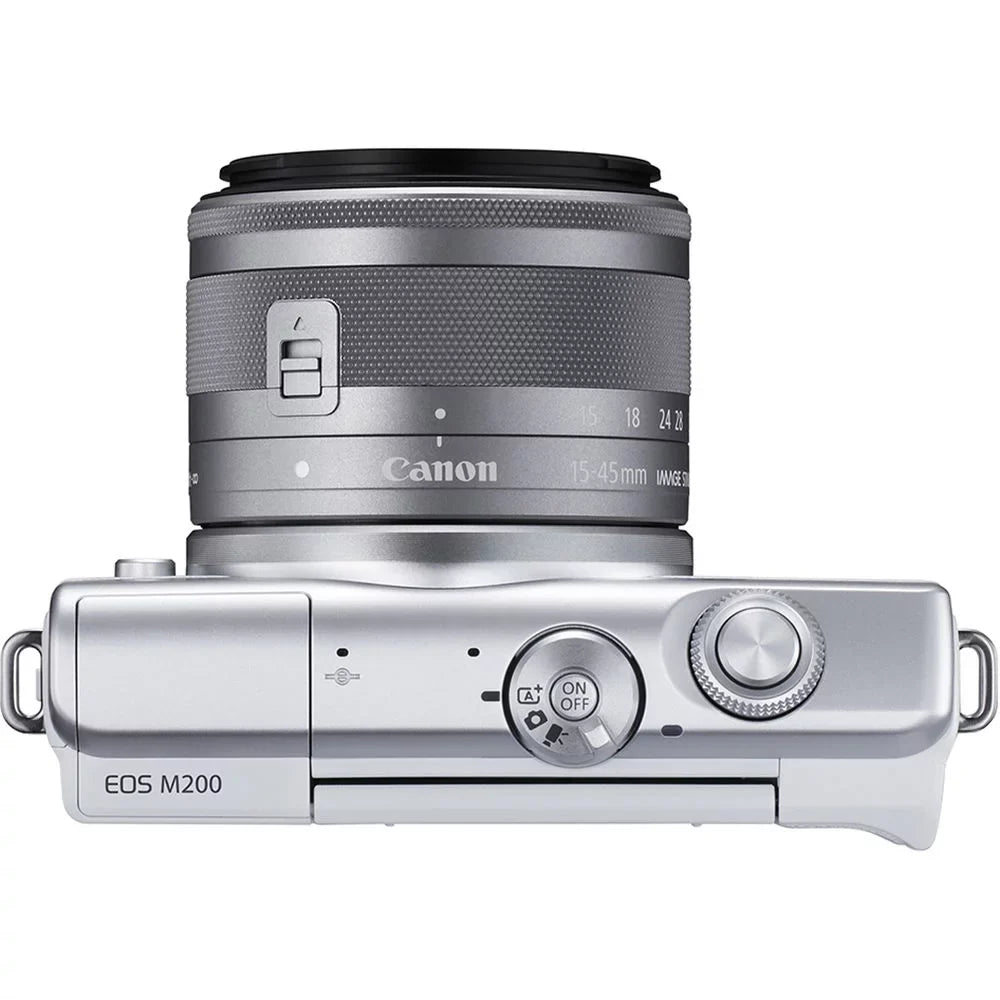 Canon EOSize M200 SizeLR Camera (Ivory) + Canon EF-M 15-45mm ISize SizeTM Lens + 2 Of 32GB Class 10 SizeDHC Flash Memory Card + 58mm UV Protection Filter- All Original Accessories Included - International Version