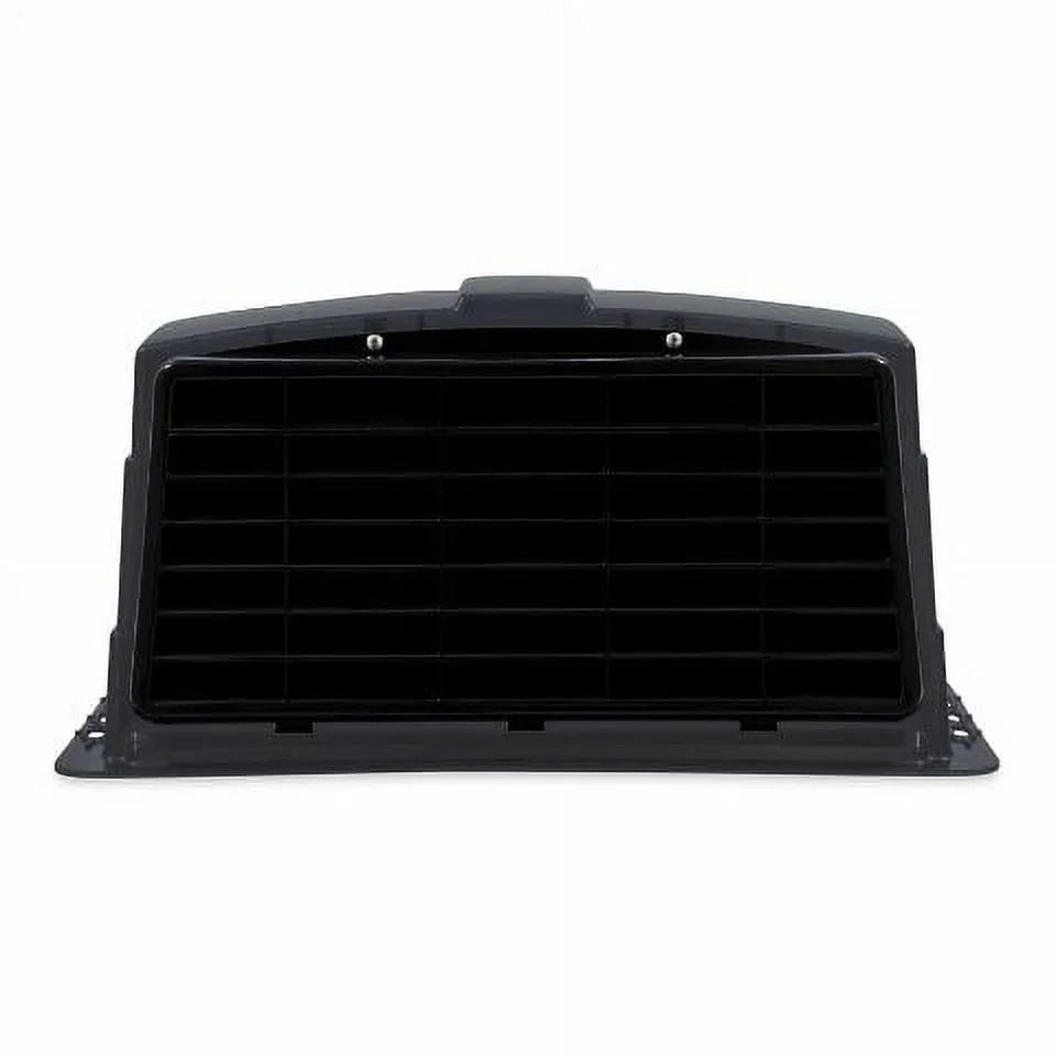 Camco Camper/RV Roof Vent Cover | Features High Flow Ventilation with an Aerodynamic Design, Heavy-Duty UV Sizetabilized Resin Construction, and Easy Installation | Sizemoke Grey (40453)