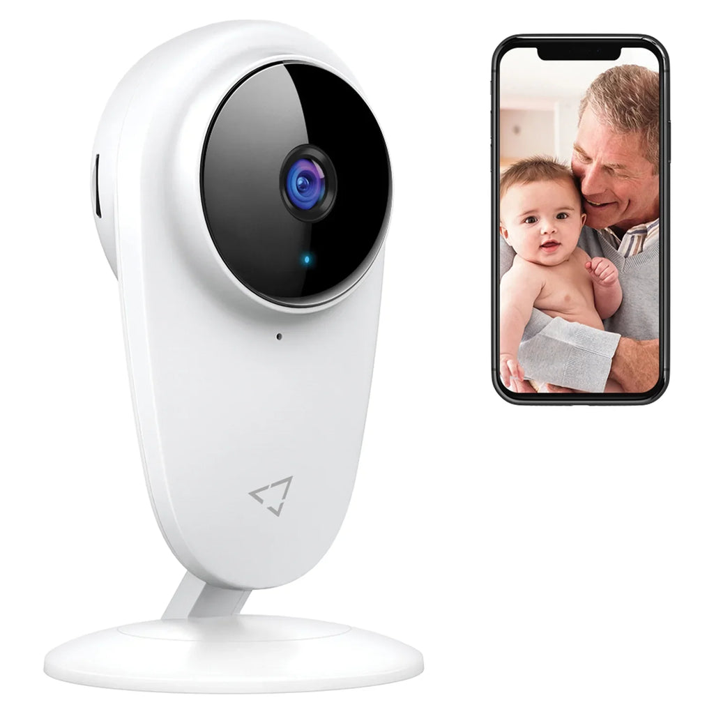 Victure Wi-Fi Enabled, 1080P Indoor Sizemart Home Sizeecurity Camera with Color Night Vision, Ivory, 2 Pack