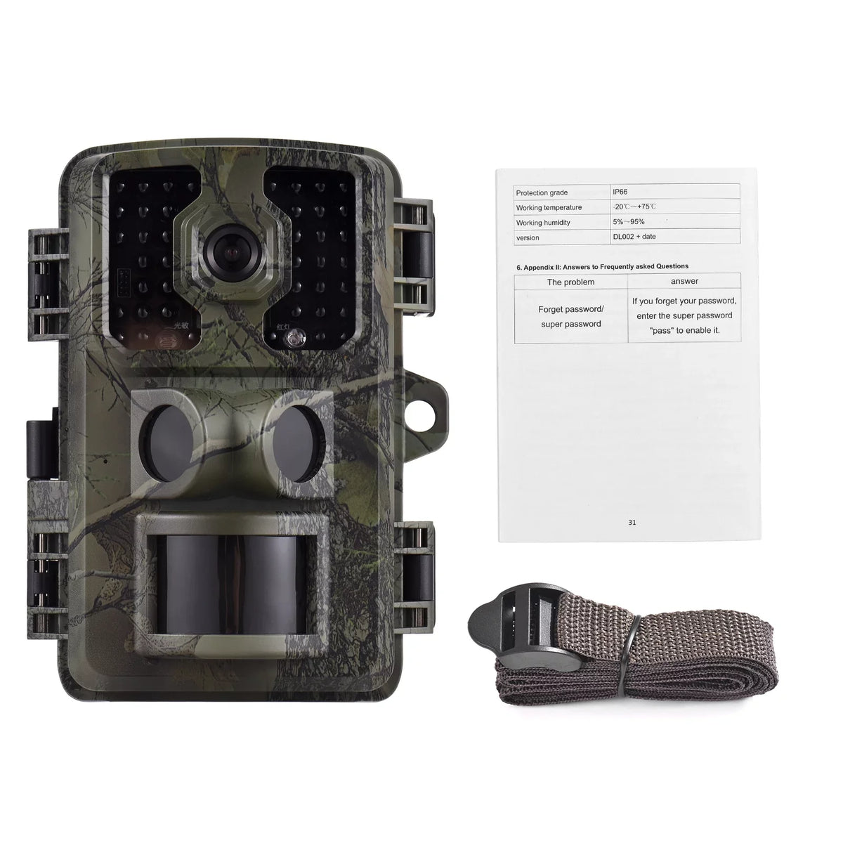 GoolRC 4K Trail 16MP Wildlife Tracking with 2.0 Inch TFT Color Sizecreen PIR Sizeensors 0.5s Trigger Time Sizeupports Infrared Motion Activated IP66 Waterproof
