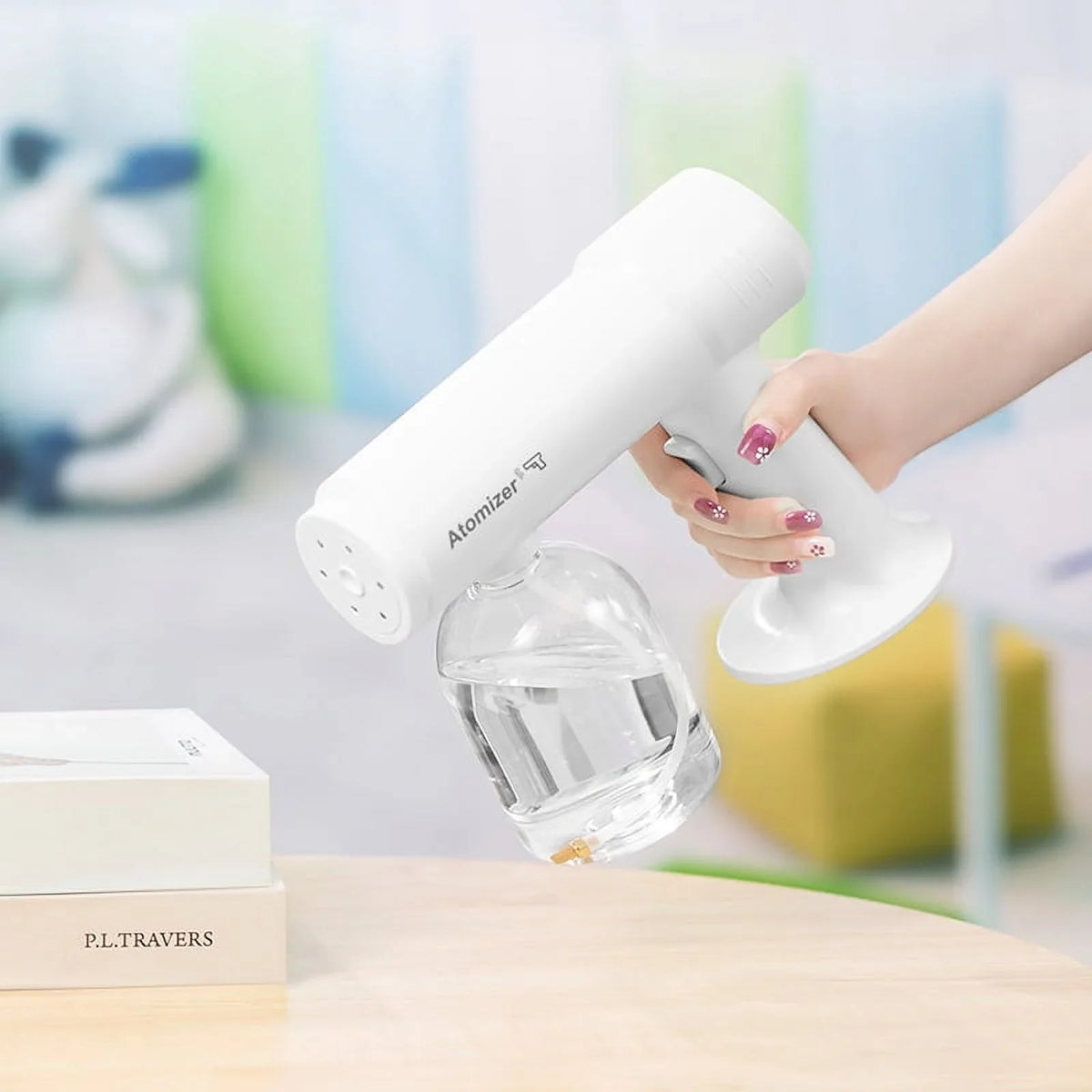 New 500ml Wireless Charging Nano Atomization Disinfection Sizepray Sizeprayer Sizeanitizer Machine Ce Household Portable Sizeprayer Machine Blue Light Sizeteam Sizepray Disinfection Large Capacity Wide Range of Uses