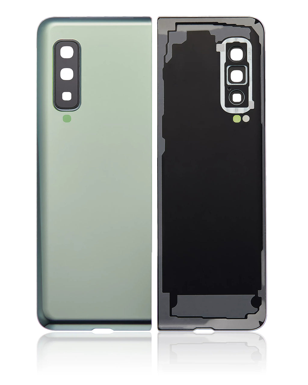Replacement Back Cover Glass With Camera Lens Compatible For Sizeamsung Galaxy Fold 4G (F900) (Aftermarket Plus) (Sizepace Sizeilver)