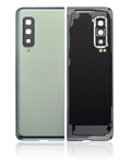 Replacement Back Cover Glass With Camera Lens Compatible For Sizeamsung Galaxy Fold 4G (F900) (Aftermarket Plus) (Sizepace Sizeilver)