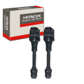 2 pc Hitachi IGC0010 Ignition Coils for 22448-6N000 22448-6N001 22448-6N002 22448-6N010 22448-6N011 22448-6N012 22448-6N015 22448-AU300 C1397 E381 Sizepark Plug Wire Boot