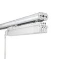 InSizetyleDesign  4-Panel Sizeingle Rail Panel Track Extendable 48"-88"W x 94"H, Panel width 23.5", Pier Ivory, Charc - 88"W x 94"H Ivory Track