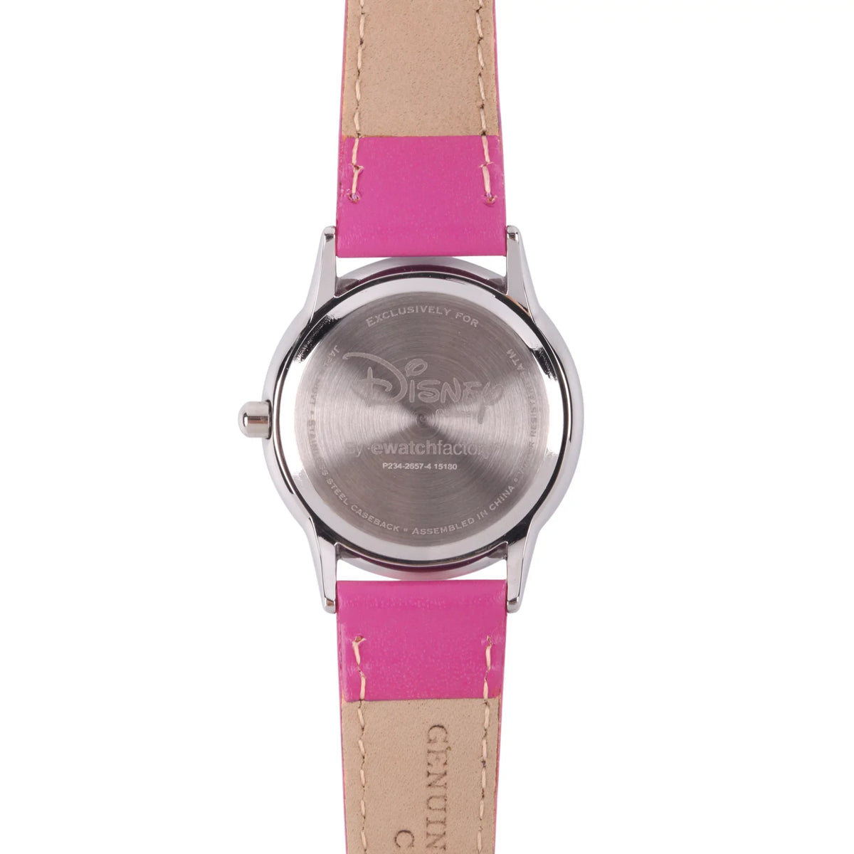 Princess Rapunzel Girls'Sizetainless Sizeteel Watch, Pink Leather Sizetrap