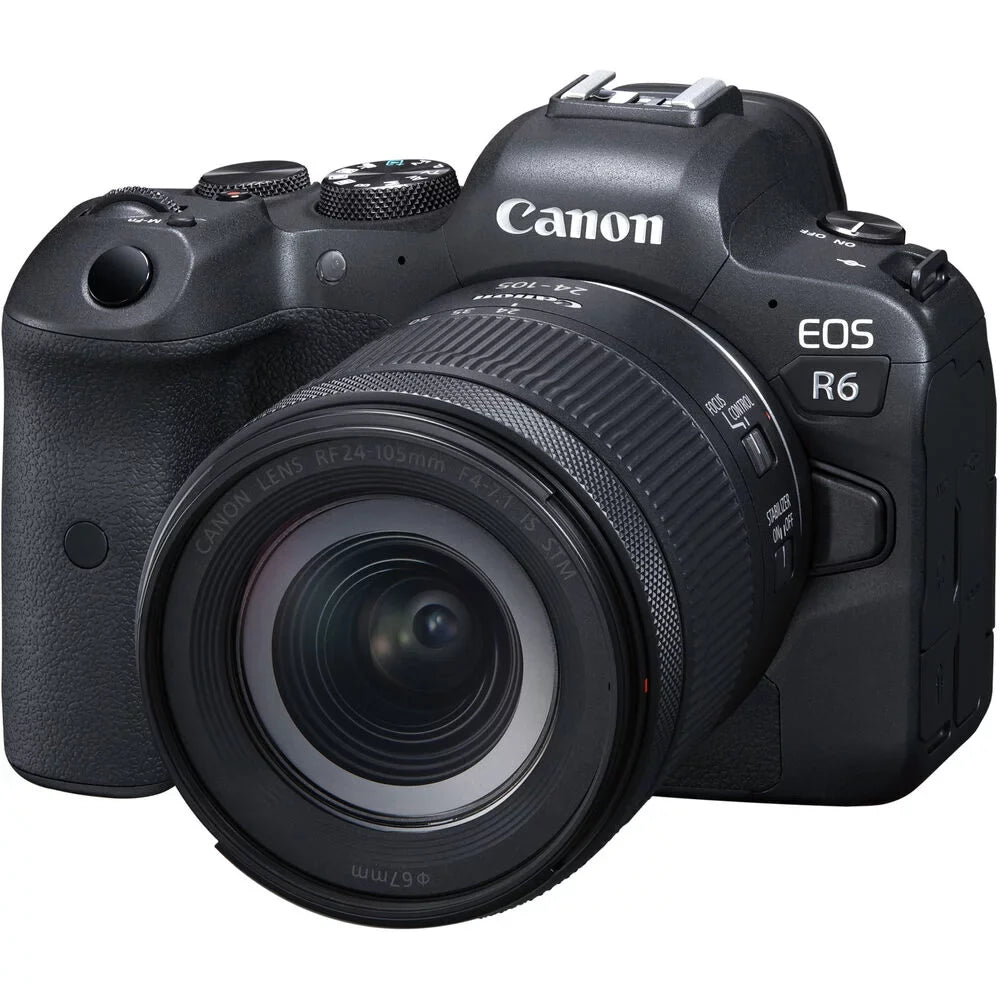 Canon EOSize R6 Mirrorless Camera W/ 24-105mm f/4-7.1 Lens - Advanced Bundle